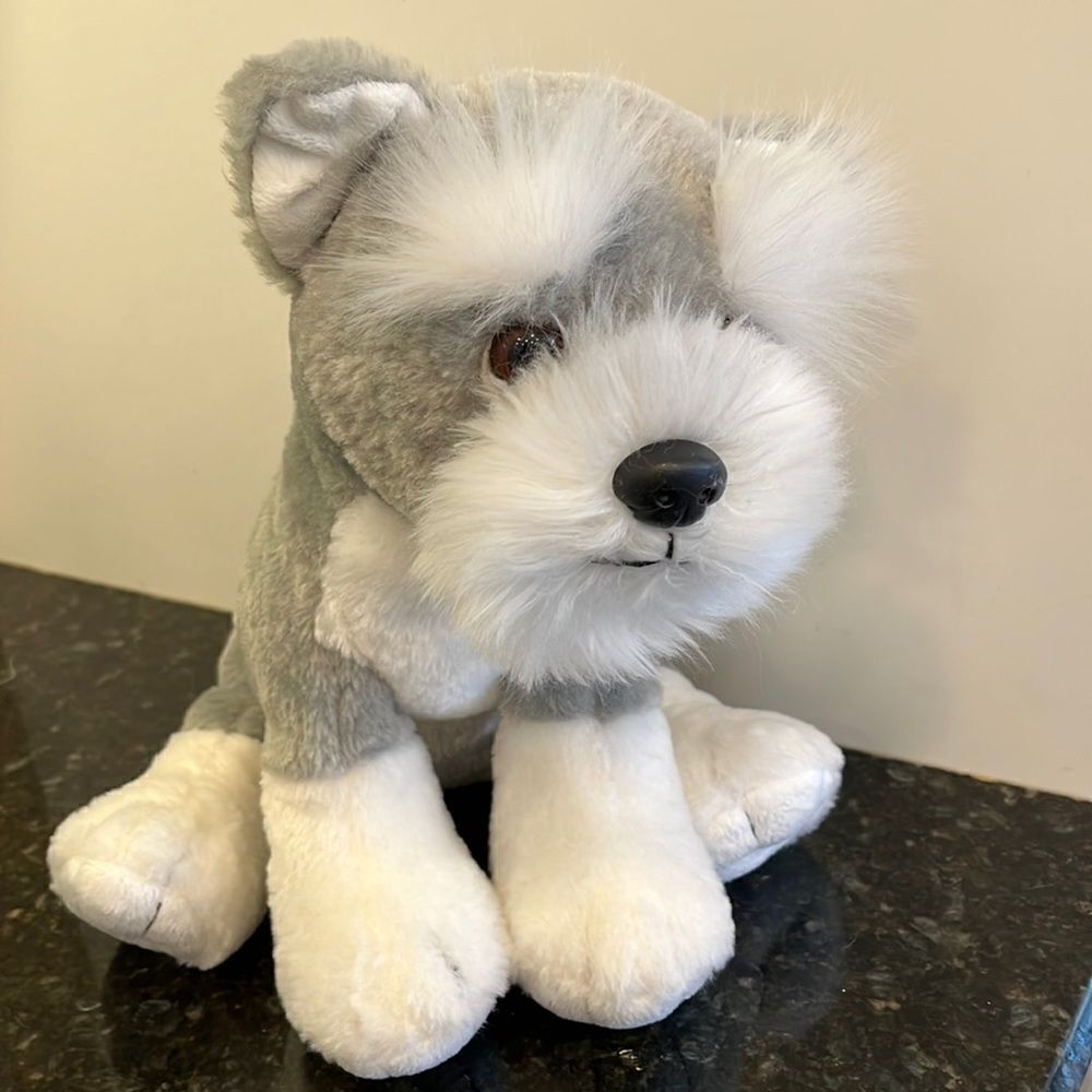 Wild Republic-Schnauzer Dog. Size | 13”. Stuffed Animal Plush Dog